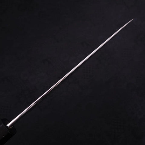 Petty Silver Steel #3 Damas Manche en Buffle et Ébène 150mm-[Musashi]-[Couteaux de cuisine japonais]