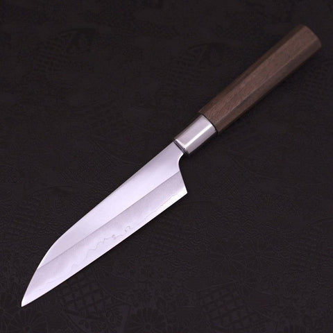 Petty Silver Steel #3 Karakusa Manche en Noyer 135mm-[Musashi]-[Couteaux de cuisine japonais]