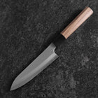 Petty Silver Steel #3 Kasumi Manche en Buffle et Noyer 135mm-[Musashi]-[Couteaux de cuisine japonais]
