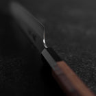 Petty Silver Steel #3 Kasumi Manche en Buffle et Noyer 135mm-[Musashi]-[Couteaux de cuisine japonais]