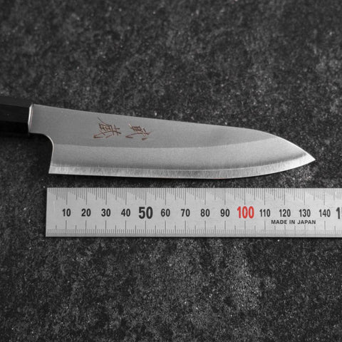 Petty Silver Steel #3 Kasumi Manche en Buffle et Noyer 135mm-[Musashi]-[Couteaux de cuisine japonais]