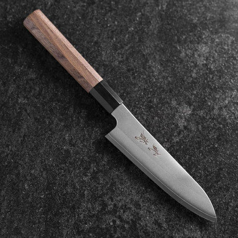 Petty Silver Steel #3 Kasumi Manche en Buffle et Noyer 135mm-[Musashi]-[Couteaux de cuisine japonais]