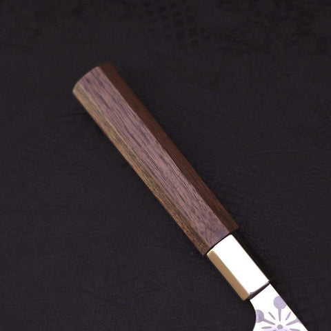Petty Silver Steel #3 Kazabana Manche en Noyer 135mm-[Musashi]-[Couteaux de cuisine japonais]