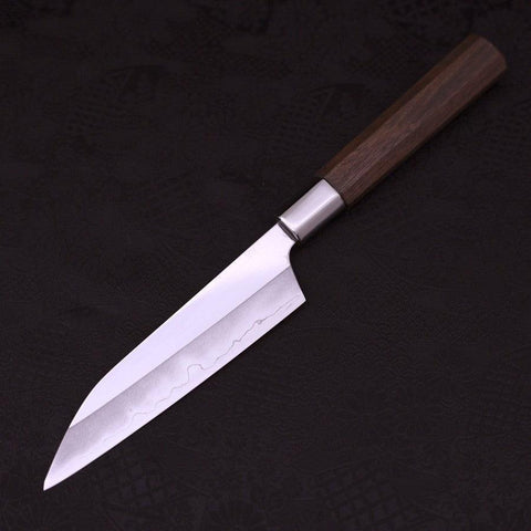 Petty Silver Steel #3 Kiku Manche en Noyer 135mm-[Musashi]-[Couteaux de cuisine japonais]