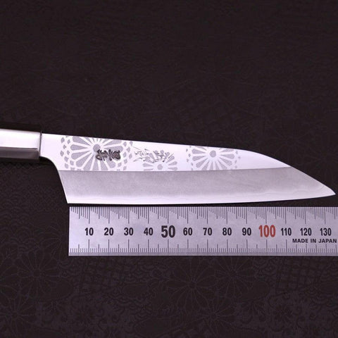 Petty Silver Steel #3 Kiku Manche en Noyer 135mm-[Musashi]-[Couteaux de cuisine japonais]