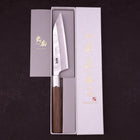 Petty Silver Steel #3 Kiku Manche en Noyer 135mm-[Musashi]-[Couteaux de cuisine japonais]