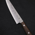 Petty Silver Steel #3 Nashiji Manche Occidental Marron 135mm-[Musashi]-[Couteaux de cuisine japonais]