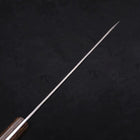 Petty Silver Steel #3 Nashiji Manche Occidental Marron 135mm-[Musashi]-[Couteaux de cuisine japonais]