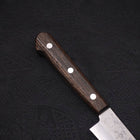 Petty Silver Steel #3 Nashiji Manche Occidental Marron 135mm-[Musashi]-[Couteaux de cuisine japonais]