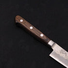 Petty Silver Steel #3 Nashiji Manche Occidental Marron 135mm-[Musashi]-[Couteaux de cuisine japonais]