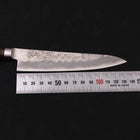 Petty Silver Steel #3 Nashiji Manche Occidental Marron 135mm-[Musashi]-[Couteaux de cuisine japonais]