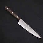 Petty Silver Steel #3 Nashiji Manche Occidental Marron 135mm-[Musashi]-[Couteaux de cuisine japonais]