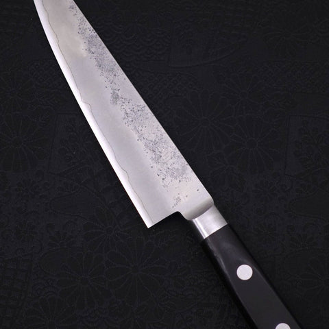 Petty Silver Steel #3 Nashiji Manche Occidental Noir 135mm-[Musashi]-[Couteaux de cuisine japonais]