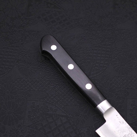 Petty Silver Steel #3 Nashiji Manche Occidental Noir 135mm-[Musashi]-[Couteaux de cuisine japonais]