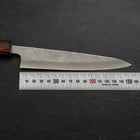 Petty Silver Steel #3 Nashiji Manche Sumi Urushi 150mm-[Musashi]-[Couteaux de cuisine japonais]