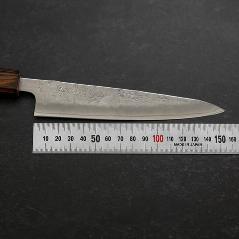 Petty Silver Steel #3 Nashiji Manche Sumi Urushi 150mm-[Musashi]-[Couteaux de cuisine japonais]