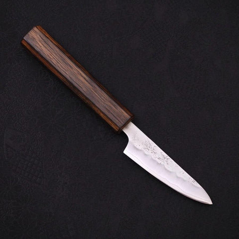Petty Silver Steel #3 Nashiji Manche Sumi Urushi 80mm-Silver Steel #3-Nashiji-Japonais-[Musashi]-[Couteaux de cuisine japonais]