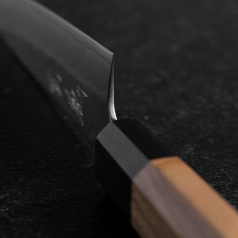 Petty Silver Steel #3 Nashiji Manche en Buffle et Cerisier 150mm-[Musashi]-[Couteaux de cuisine japonais]