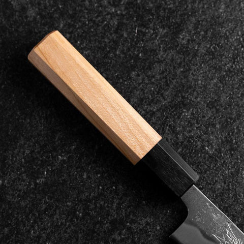 Petty Silver Steel #3 Nashiji Manche en Buffle et Cerisier 150mm-[Musashi]-[Couteaux de cuisine japonais]