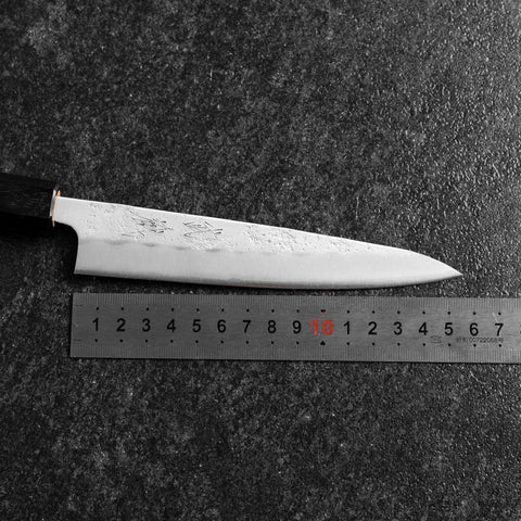Petty Silver Steel #3 Nashiji Manche en Buffle et Cerisier 150mm-[Musashi]-[Couteaux de cuisine japonais]