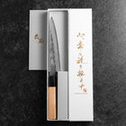 Petty Silver Steel #3 Nashiji Manche en Buffle et Cerisier 150mm-[Musashi]-[Couteaux de cuisine japonais]