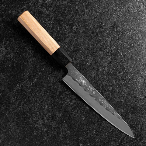 Petty Silver Steel #3 Nashiji Manche en Buffle et Cerisier 150mm-[Musashi]-[Couteaux de cuisine japonais]