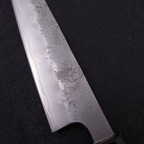 Petty Silver Steel #3 Nashiji Manche en Buffle et Magnolia 135mm-[Musashi]-[Couteaux de cuisine japonais]