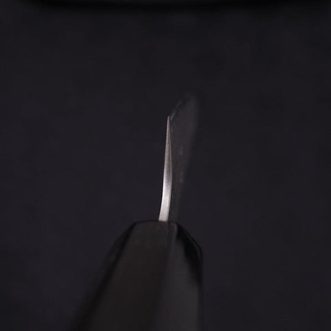Petty Silver Steel #3 Nashiji Manche en Buffle et Magnolia 135mm-[Musashi]-[Couteaux de cuisine japonais]