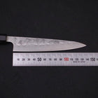 Petty Silver Steel #3 Nashiji Manche en Buffle et Magnolia 135mm-[Musashi]-[Couteaux de cuisine japonais]