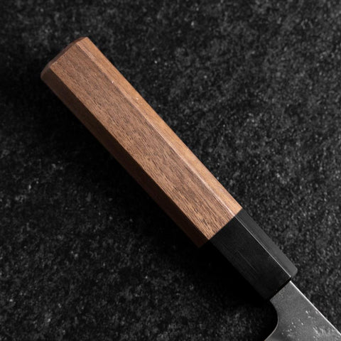 Petty Silver Steel #3 Nashiji Manche en Buffle et Noyer 150mm-[Musashi]-[Couteaux de cuisine japonais]