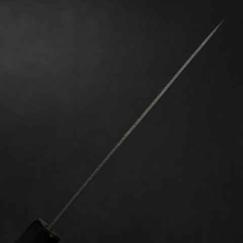 Petty Silver Steel #3 Nashiji Manche en Magnolia avec Double Embouts en Buffle 135mm-[Musashi]-[Couteaux de cuisine japonais]