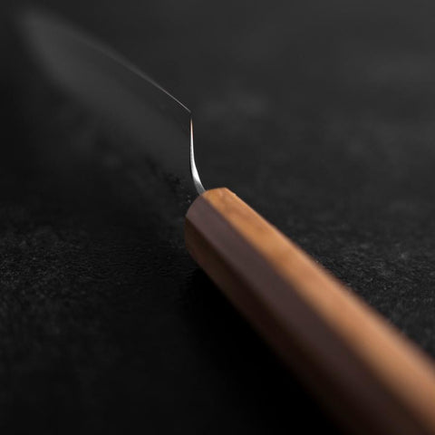 Petty Silver Steel #3 Nashiji Manche en Olivier 130mm-[Musashi]-[Couteaux de cuisine japonais]