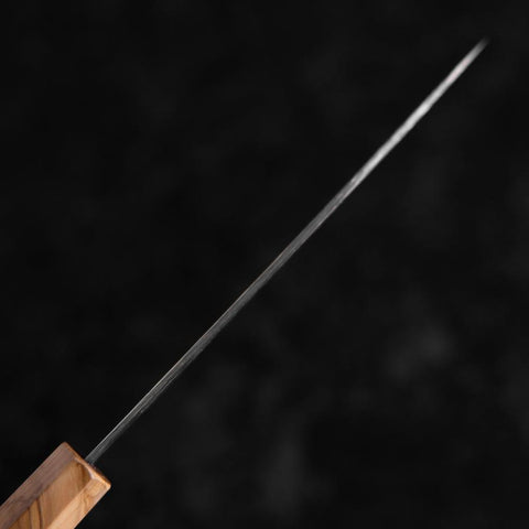 Petty Silver Steel #3 Nashiji Manche en Olivier 130mm-[Musashi]-[Couteaux de cuisine japonais]