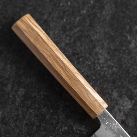 Petty Silver Steel #3 Nashiji Manche en Olivier 130mm-[Musashi]-[Couteaux de cuisine japonais]