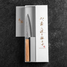 Petty Silver Steel #3 Nashiji Manche en Olivier 130mm-[Musashi]-[Couteaux de cuisine japonais]