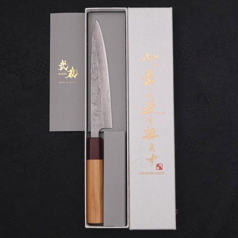 Petty Silver Steel #3 Nashiji Manche en Zelkova 150mm-[Musashi]-[Couteaux de cuisine japonais]