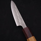 Petty Silver Steel #3 Nashiji Manche en Zelkova 80mm-[Musashi]-[Couteaux de cuisine japonais]