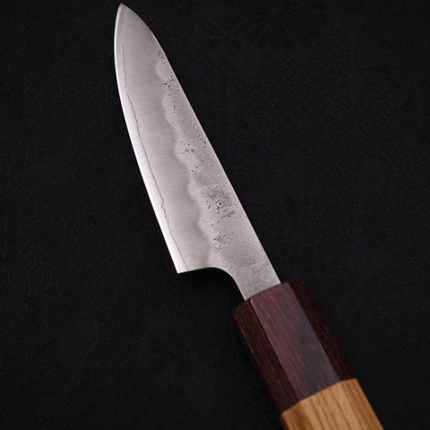Petty Silver Steel #3 Nashiji Manche en Zelkova 80mm-[Musashi]-[Couteaux de cuisine japonais]