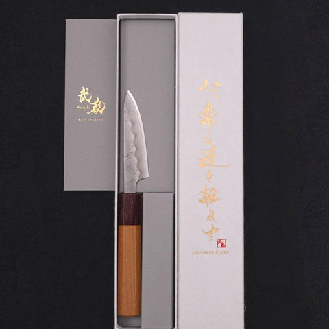 Petty Silver Steel #3 Nashiji Manche en Zelkova 80mm-[Musashi]-[Couteaux de cuisine japonais]