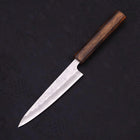 Petty Silver Steel #3 Nashiji Sumi Urushi Handle 135mm-[Musashi]-[Japanese-Kitchen-Knives]