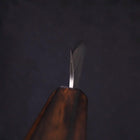 Petty Silver Steel #3 Nashiji Sumi Urushi Handle 135mm-[Musashi]-[Japanese-Kitchen-Knives]