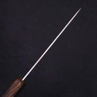 Petty Silver Steel #3 Nashiji Sumi Urushi Handle 135mm-[Musashi]-[Japanese-Kitchen-Knives]