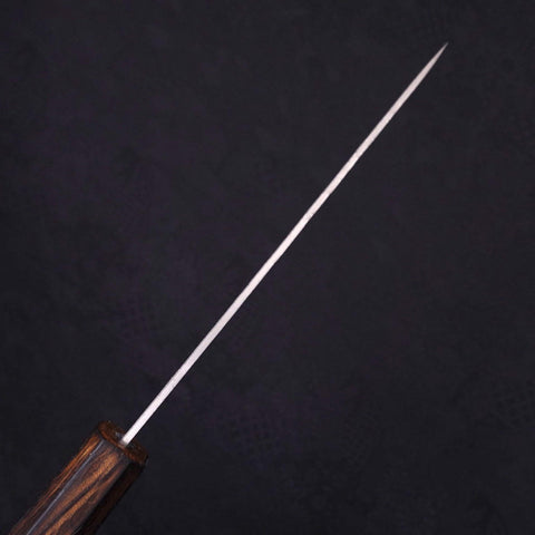 Petty Silver Steel #3 Nashiji Sumi Urushi Handle 135mm-[Musashi]-[Japanese-Kitchen-Knives]