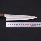 Petty Silver Steel #3 Nashiji Sumi Urushi Handle 135mm-[Musashi]-[Japanese-Kitchen-Knives]