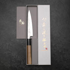 Petty Silver Steel #3 Nawame Manche en Buffle et Magnolia 135mm-[Musashi]-[Couteaux de cuisine japonais]