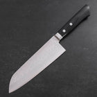 Santoku VG-10 Damascus Western Black Handle 170mm (6.7”)-[Musashi]-[Japanese-Kitchen-Knives]
