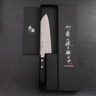 Santoku VG-10 Damascus Western Black Handle 170mm (6.7”)-[Musashi]-[Japanese-Kitchen-Knives]