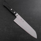 Petty Silver Steel #3 Nickel en Vagues Damas Manche en Buffle et Ébène 150mm-[Musashi]-[Couteaux de cuisine japonais]
