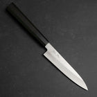 Petty Silver Steel #3 Poli Manche en Buffle et Ébène 110mm-[Musashi]-[Couteaux de cuisine japonais]