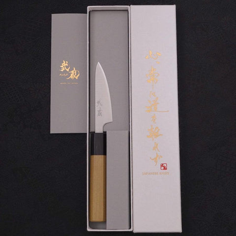 Petty Silver Steel #3 Poli Manche en Buffle et Magnolia 80mm-[Musashi]-[Couteaux de cuisine japonais]